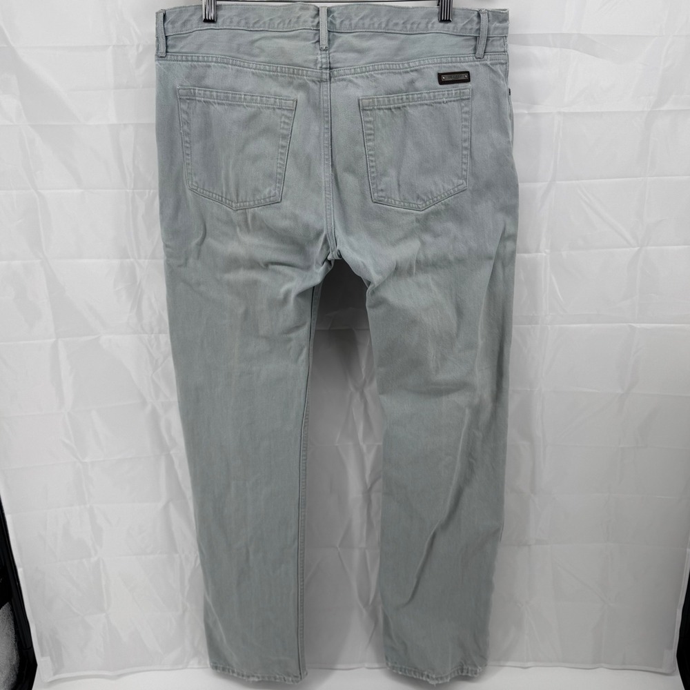 Burberry Brit Jeans Mens 36x32 Grey Slim Fit Button Fly Denim Pants - Picture 6 of 16